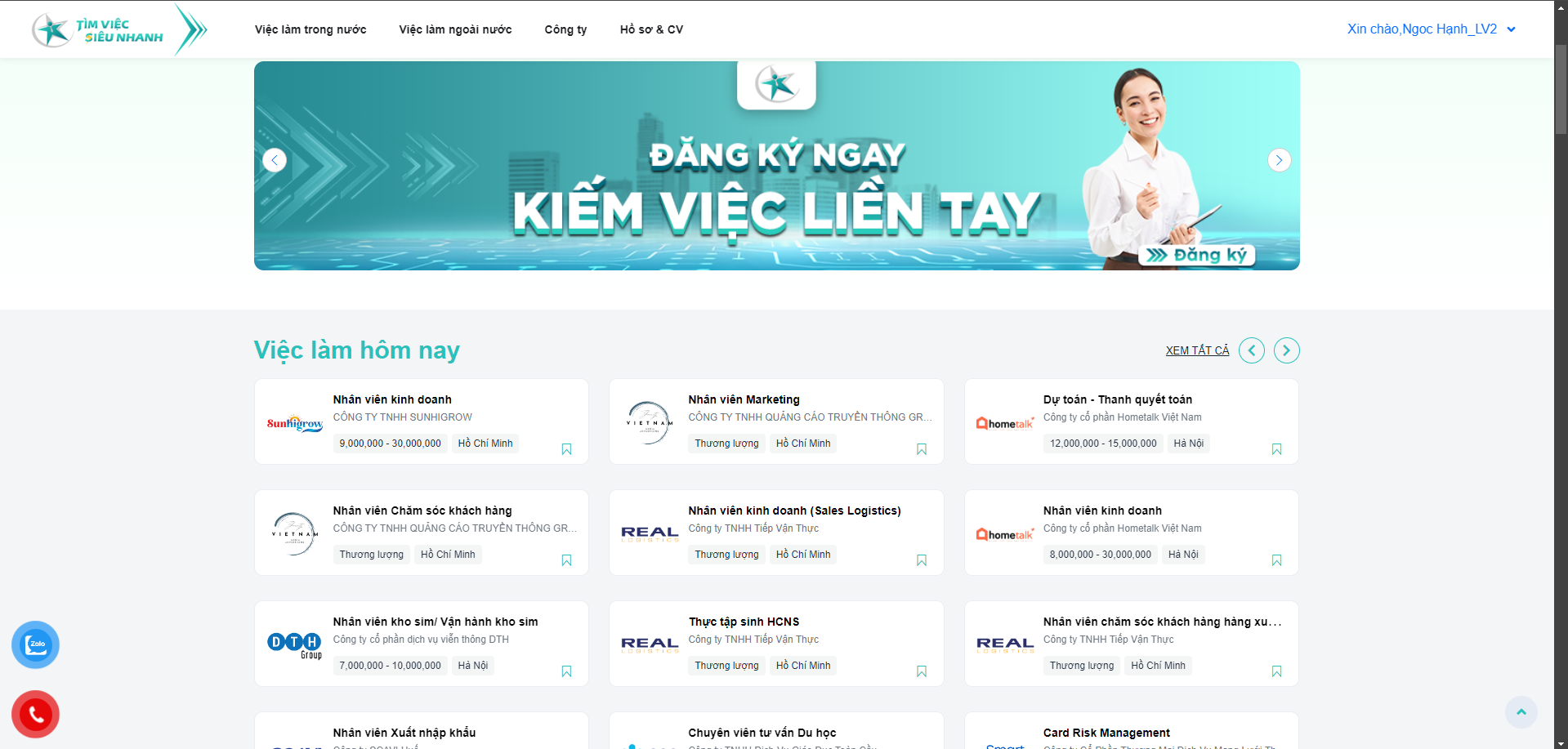 Tìm Việc Siêu Nhanh